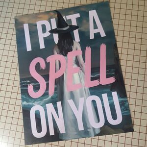 Witch I Put A Spell On You 8.5 x 11 Inch Witch Art Print Handmade Halloween